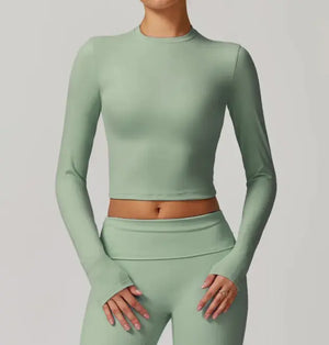 Slim Fit Long Sleeve Yoga Wear Rieworkes