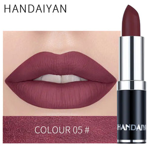 Matte Velvet Lip Gloss in Red Brown Purple Shades Mimarta