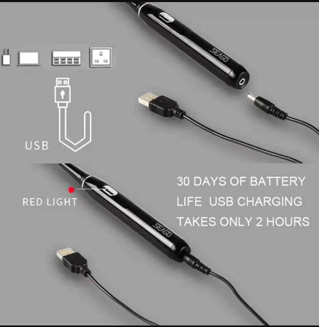 SEAGO Rechargeable Sonic Toothbrush Rieworkes