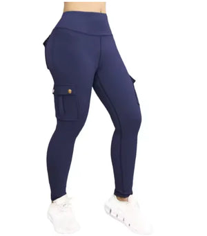 High Elastic Fitness Workwear Pants with Pockets for Women Rieworkes