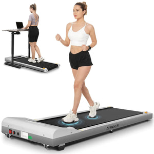 ANCHEER Under Desk Treadmill 300lb Capacity 2.5HP Portable 2 in 1 Walking Pad Treadmill with Remote Compact Treadmills for Home Office Gym Desk Walking Running Machine with LED Display Mimarta