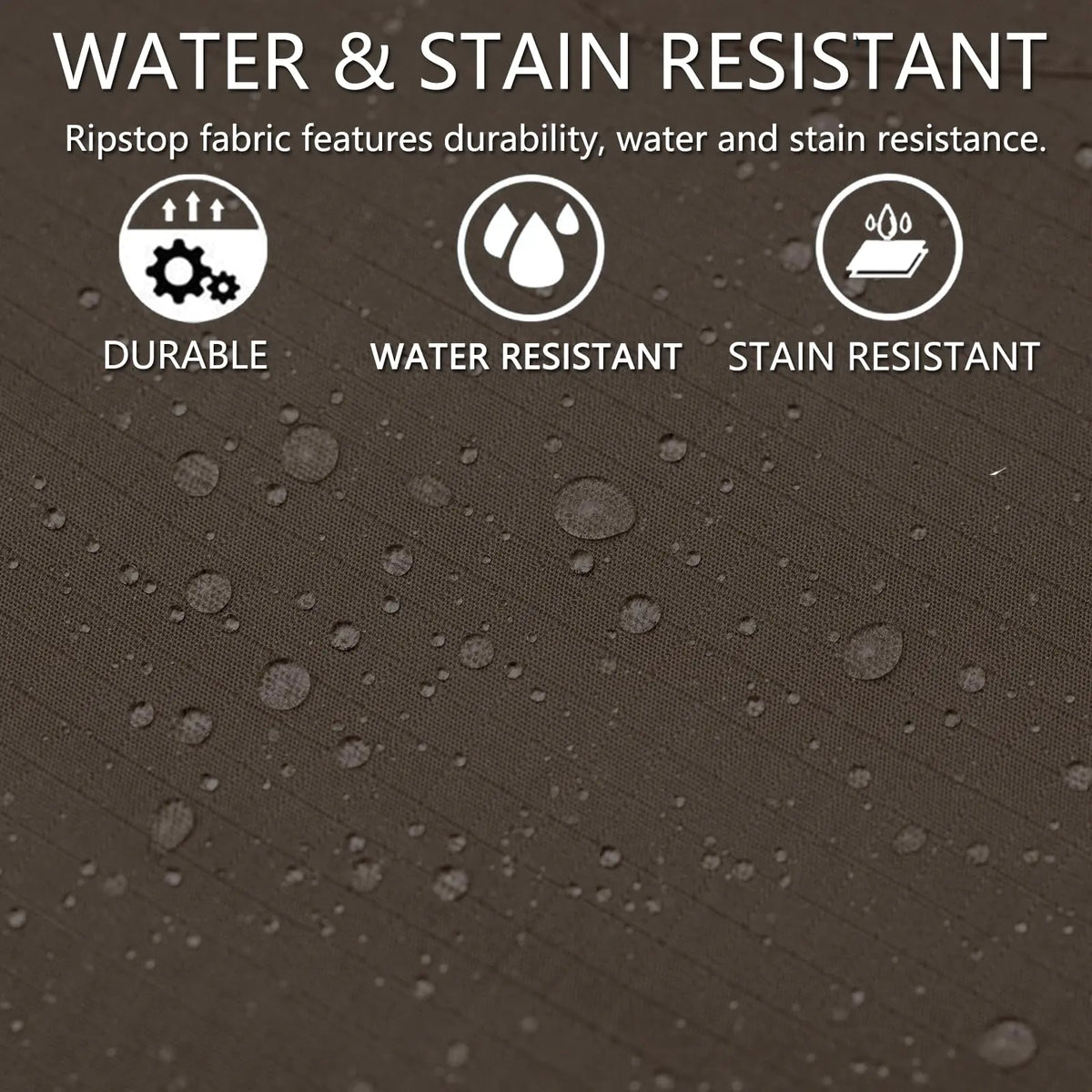 Men's Stretch Tactical Pants Water Resistant Ripstop Cargo Pants Outdoor Lightweight EDC Work Hiking Pants 30W x 32L Dark Brown Rieworkes