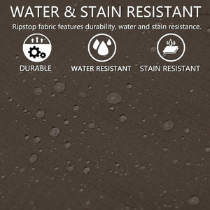Men's Stretch Tactical Pants Water Resistant Ripstop Cargo Pants Outdoor Lightweight EDC Work Hiking Pants 30W x 32L Dark Brown Rieworkes
