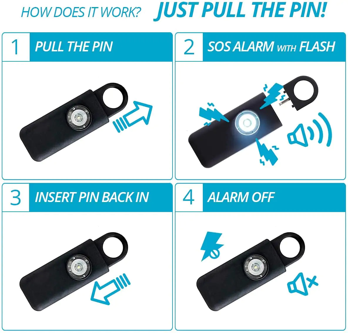 Women's Self-Defense Safety Alarm Rieworkes