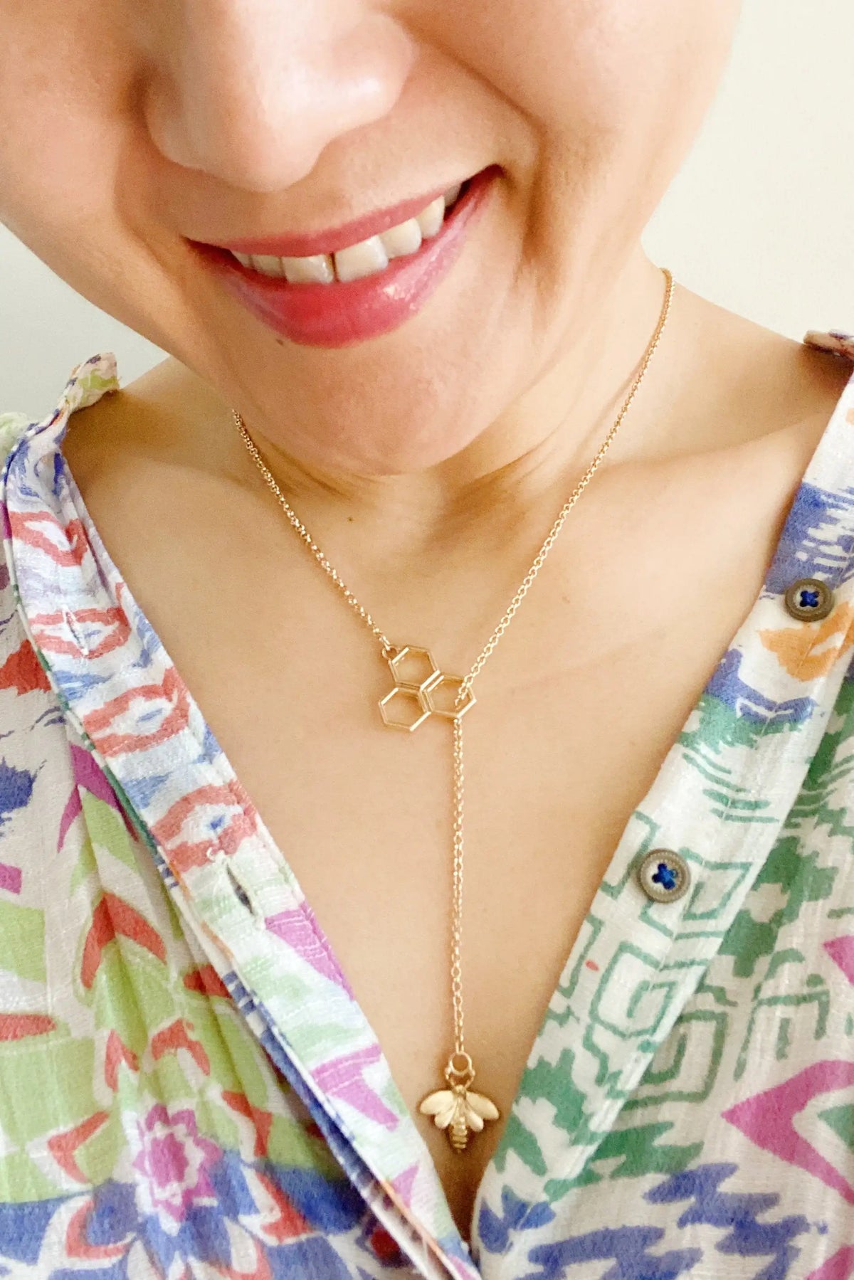 Bee With Me Necklace, Gold Rieworkes
