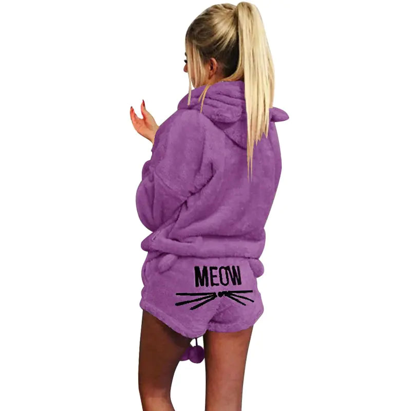 Meow Hoodie PJ's set Rieworkes