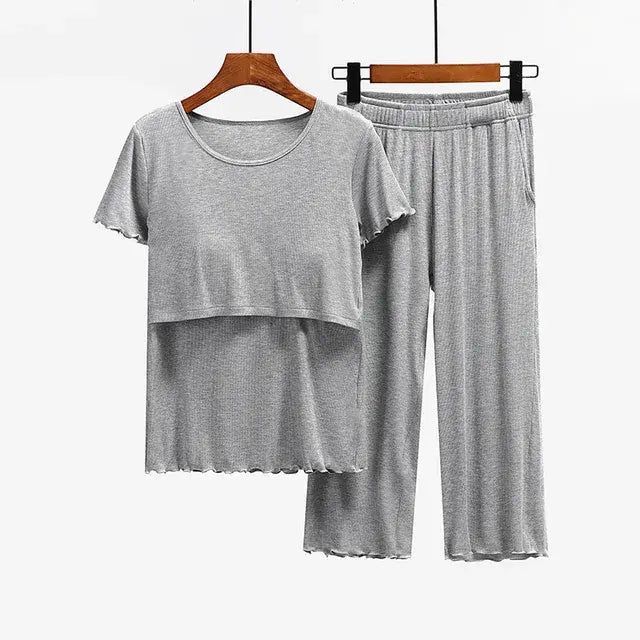 Maternity Clothes Sleepwear Set Rieworkes