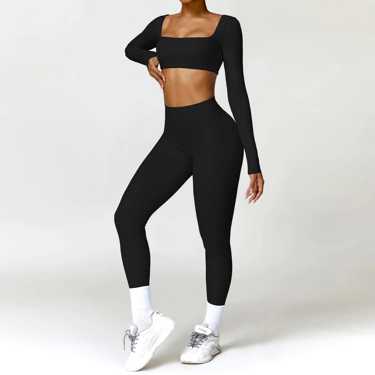 Winter Nude Feel Tight Yoga Suit Rieworkes