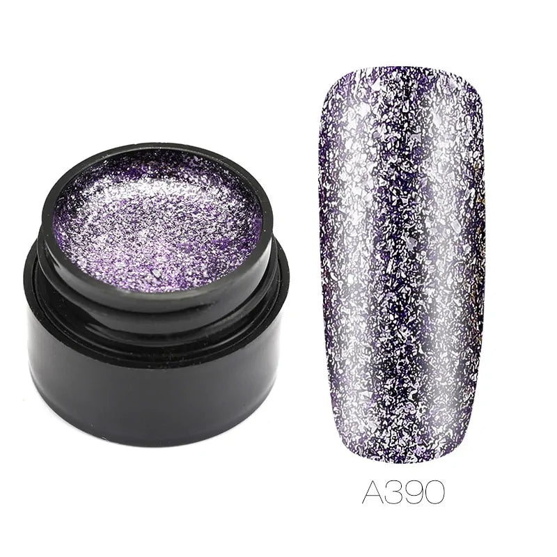 Hybrid Varnishes Gel Nail Polish Set Glitter Rieworkes