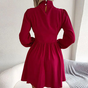 2023 Spring New Women's Elegant Solid Color Dress Mimarta