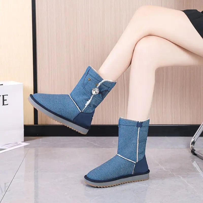 Ankle Boots Women Shoes Woman Boots Snow Winter Rieworkes