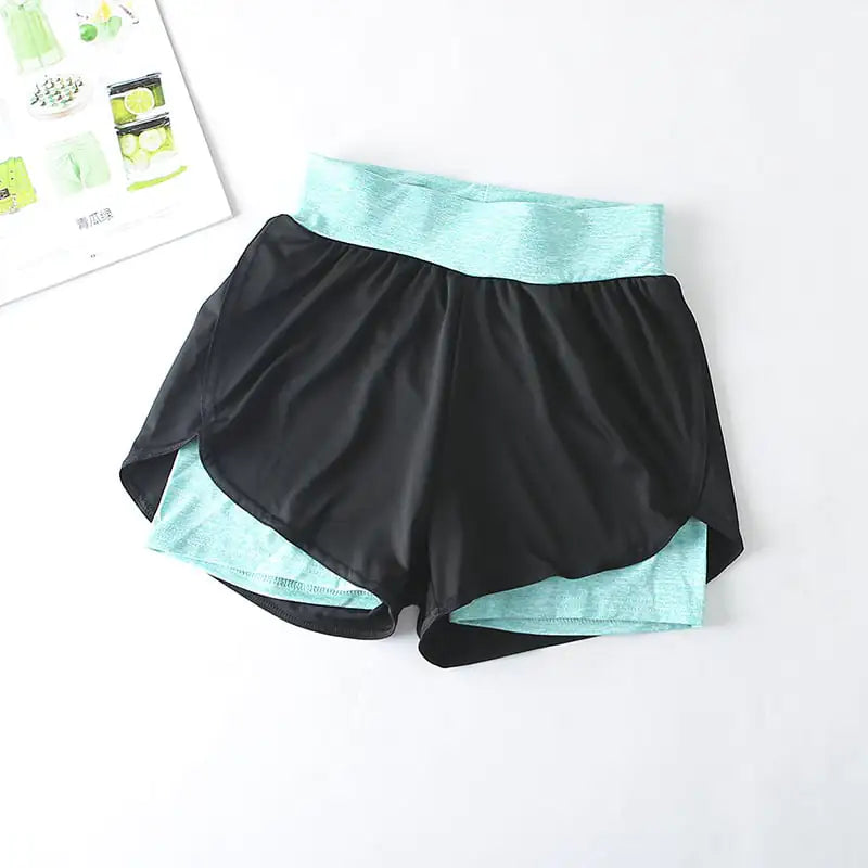 Quick-Drying High-Waist Sports Shorts for Active Wear Mimarta
