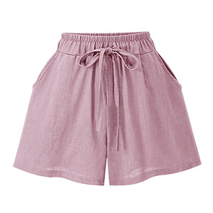Plus Size Women's Summer Loose High Waist Shorts Mimarta