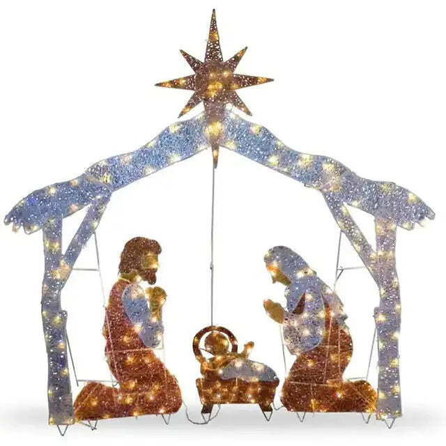 Christmas LED Decorations Family of Three Rieworkes