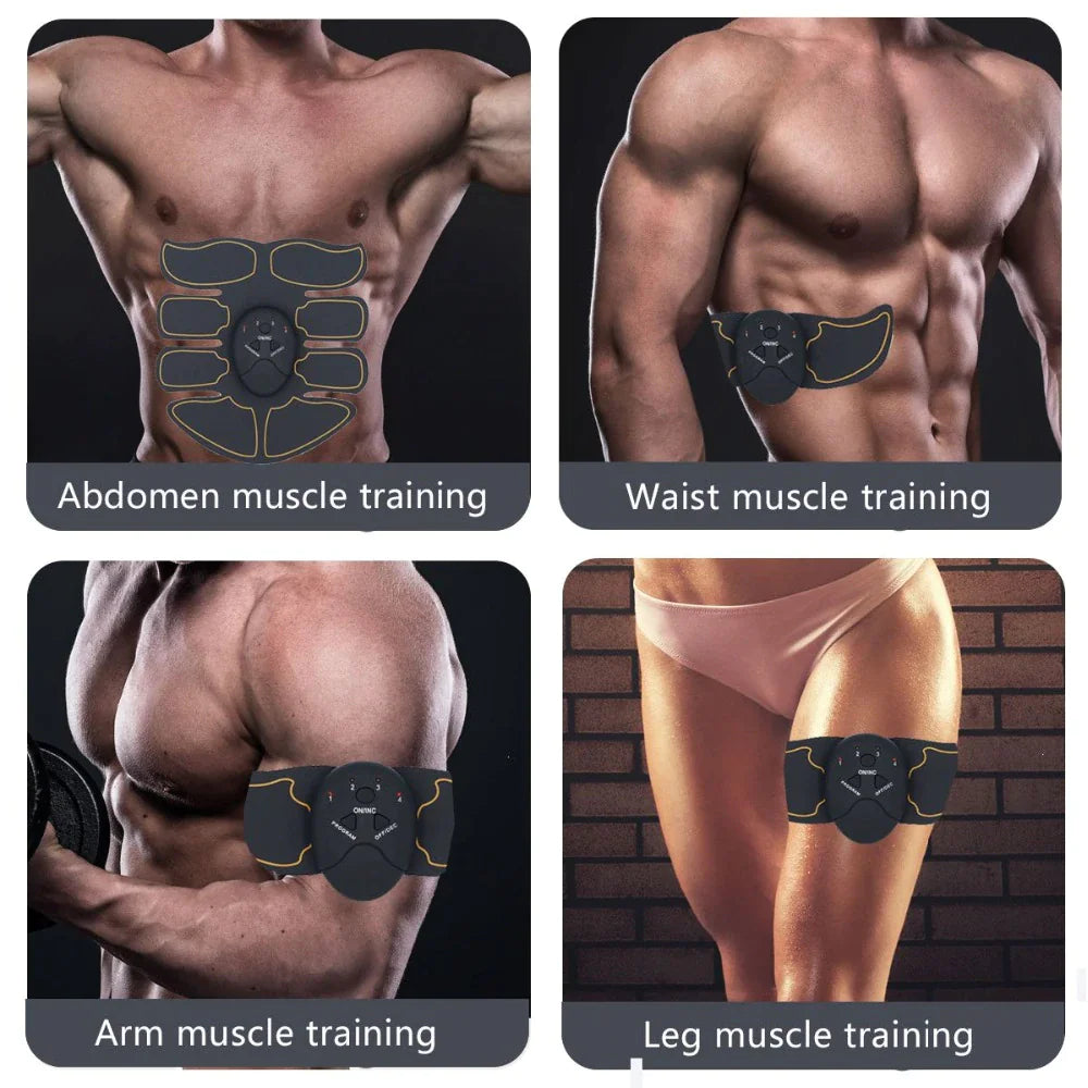 EMS Abdominal Muscle Toning Trainer ABS Stimulator Toner Fitness Binder Gym Belt Rieworkes