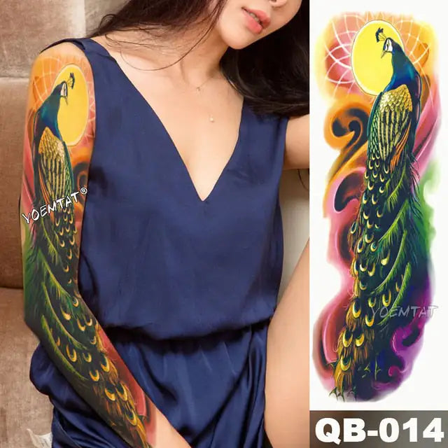 Full Temporary Tattoo Watercolor Sheets Rieworkes