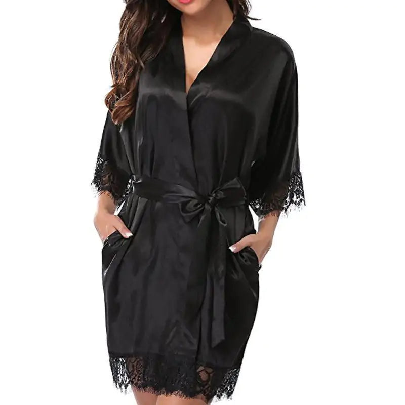 Kimono Style Silk Robe Rieworkes