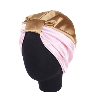 2019 Double Layer Satin Hair Scarf Sleep Cap Mimarta
