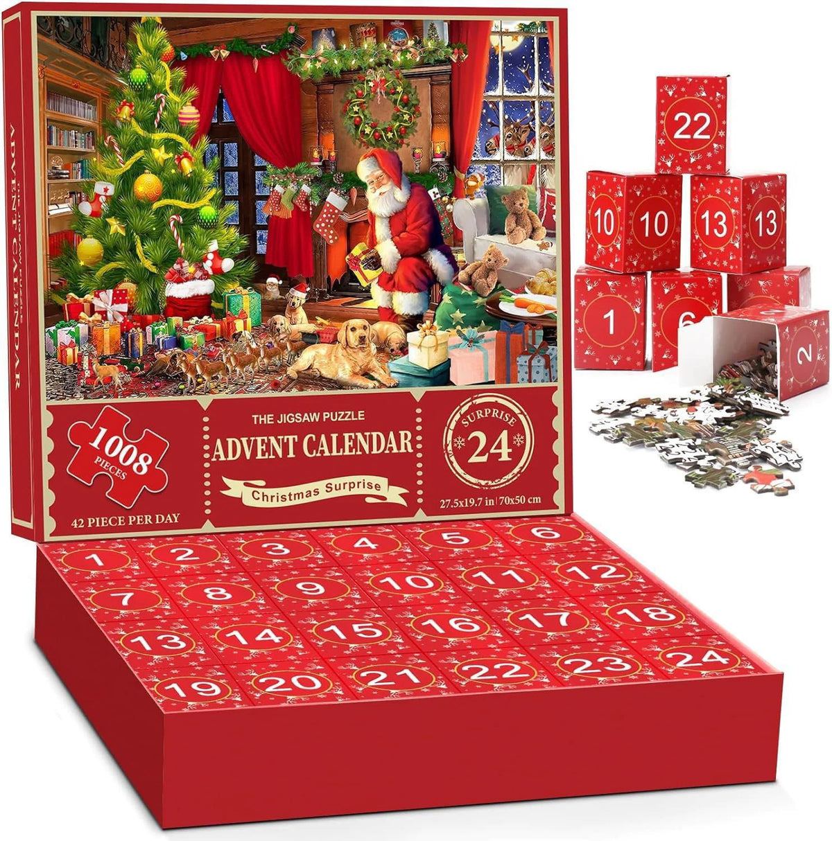 24-Box Christmas Advent Puzzle Mimarta