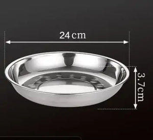 Stainless Steel Tableware Dinner Plate Rieworkes