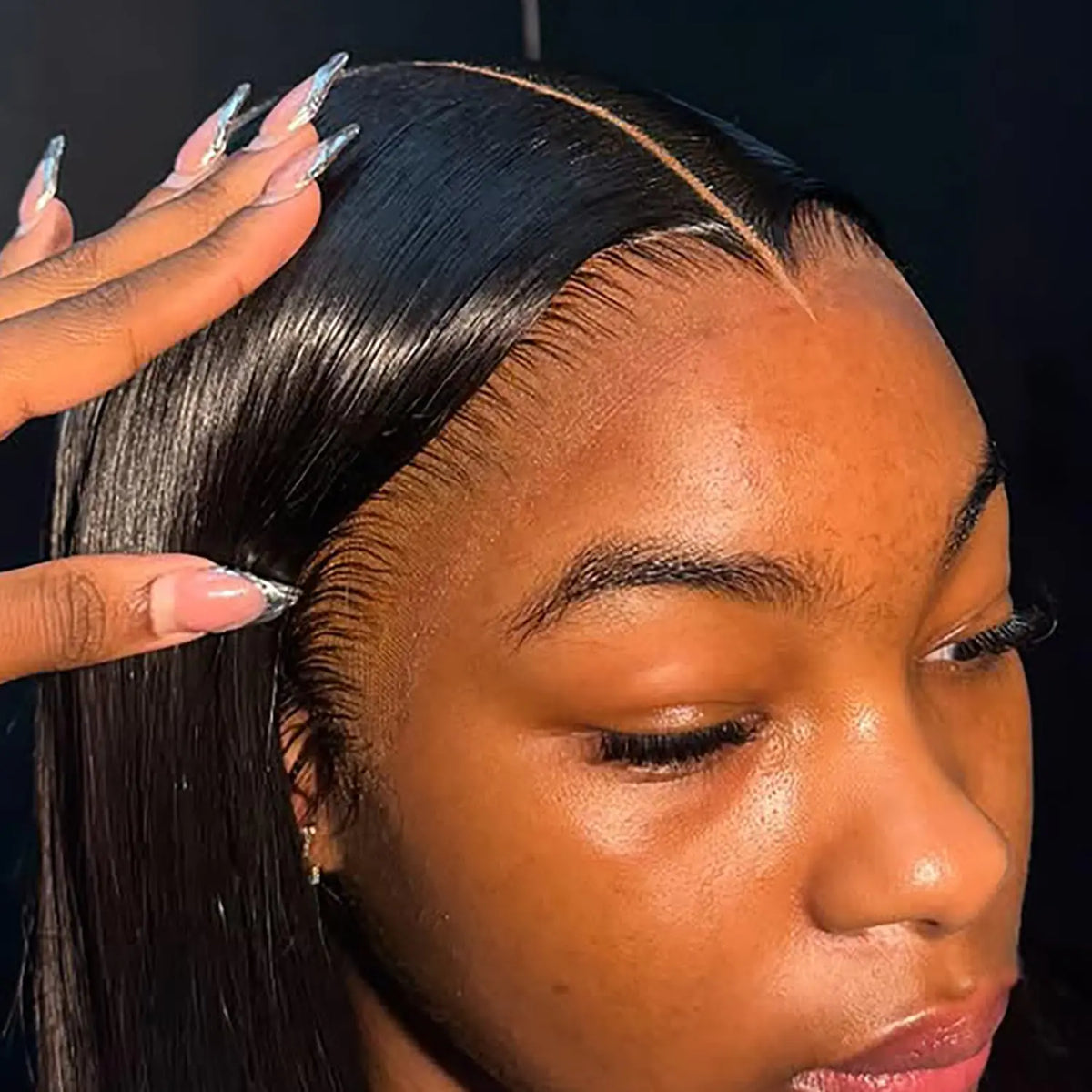 13x6 FULL SKINLIKE Real HD Lace Front Wig Human Hair Pre Plucked Bleached All KnotsTrue 200% Density 0.10mm Ultra-thin Invisible Lace Wig Brazilian Straight Frontal Wigs for Women Human Hair 20 Inch Rieworkes
