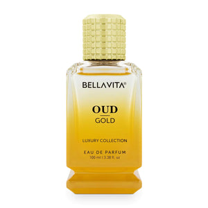 OUD GOLD Eau De Parfum (3.38 fl. oz.) | Intense Arabian Perfume for women & men | Notes : Caramel, Orris, Rose, Jasmine | Family: Woody, Gourmand, Floral, and Oud | Vegan & cruelty free OUD GOLD Rieworkes