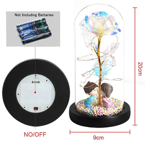 Enchanted Glass Rose Decoration Rieworkes