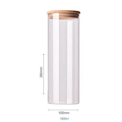 Bamboo-Covered Borosilicate Glass Food Storage Containers Rieworkes