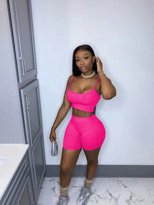 Sleeveless Crop Top & Short Set Rieworkes