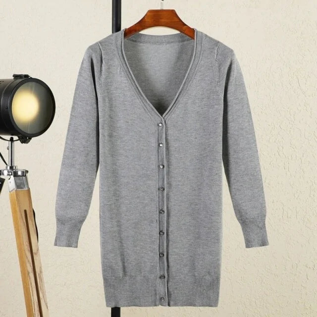 V-neck Woman Cardigan Rieworkes