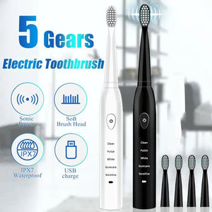 Powerful Ultrasonic Sonic Electric Toothbrush Rieworkes