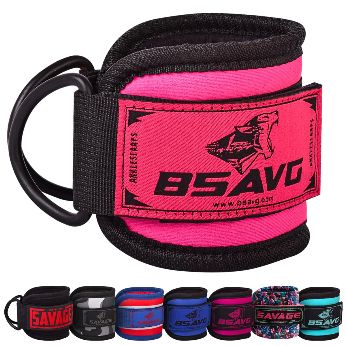BeSavage - Exercise Machine Attachments for Glute Workouts Kickbacks Hip Abductors Leg Extensions Ankle Straps for Cable Machines Workout Cuff Attachments for Home & Gym Mimarta