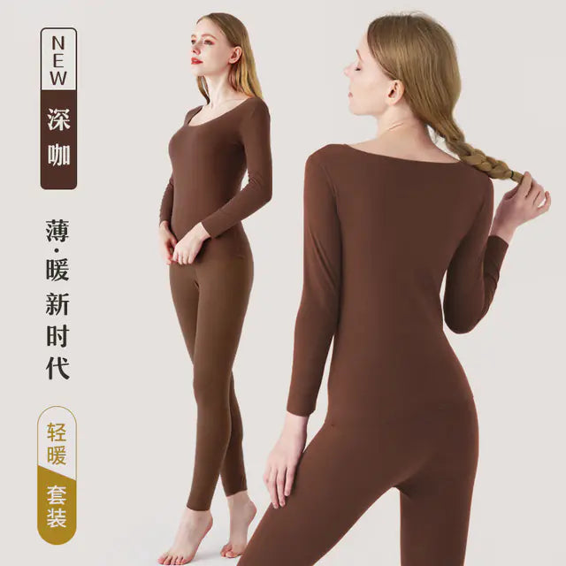 Women’s Thermal Long Johns Seamless Winter Underwear Set Mimarta