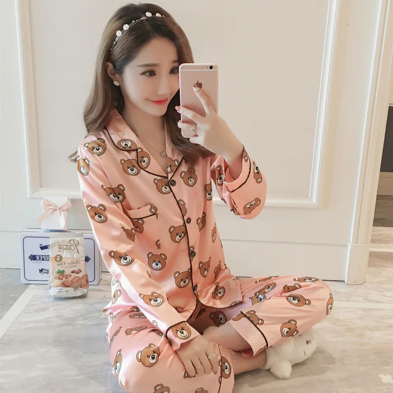 Autumn Ice Silk Loungewear Rieworkes