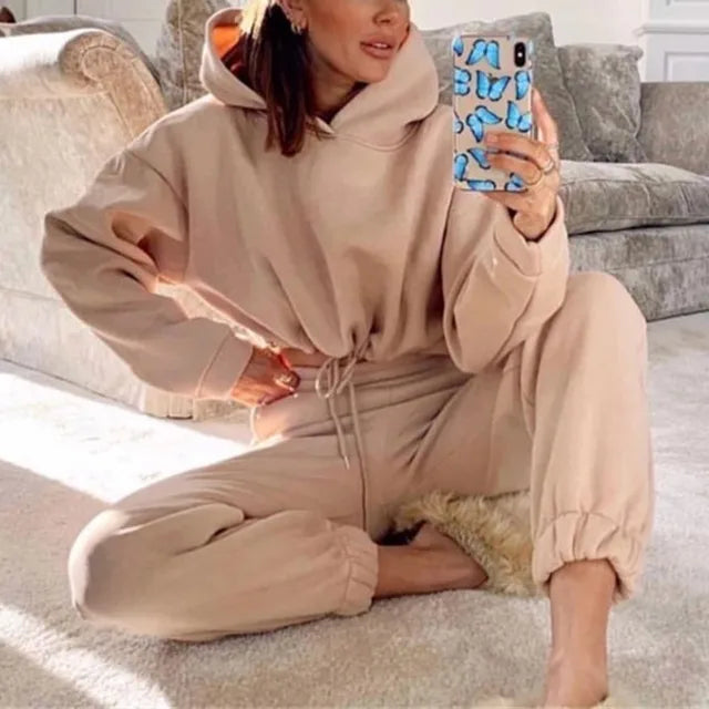 Winter Two Piece Sets Women Tracksuit Rieworkes