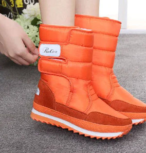 Winter Non-Slip Waterproof Cotton Flat Boots Mimarta