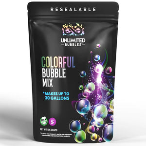 Bubble Solution-Create Bubbles with This Bubble Mix - This Bubble Powder Works with Bubble Wands - Bubble Guns-Bubble Machines-Perfect Bubbles for Kids. Makes up to 30 Gallons Mimarta
