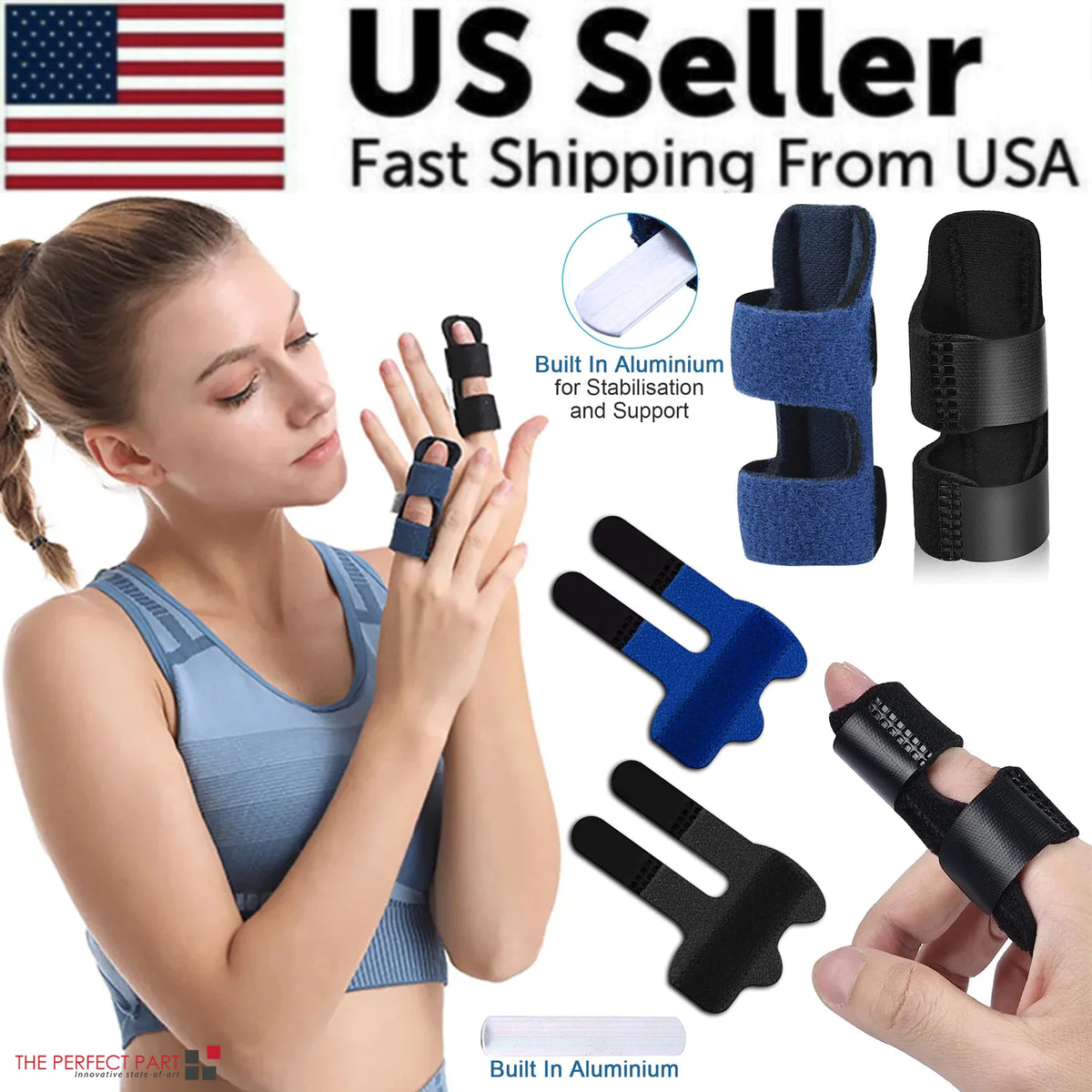 Adjustable Trigger Finger Splint Straightener Corrector Brace Support Protector Rieworkes