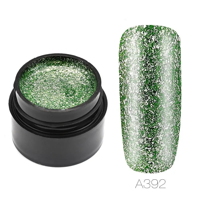 Hybrid Varnishes Gel Nail Polish Set Glitter Rieworkes