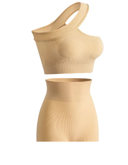 Women's Sports Fitness Shockproof Off-shoulder Suit Rieworkes