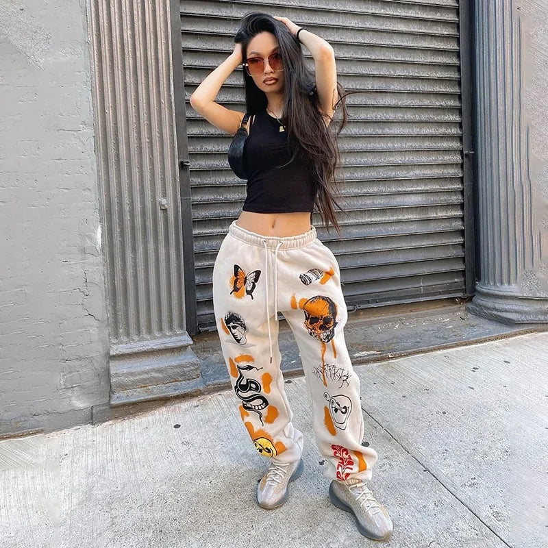 Sweat Pant Cartoon Printed Rieworkes