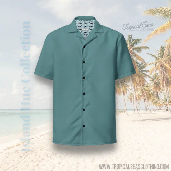Ocean Green button shirt Rieworkes