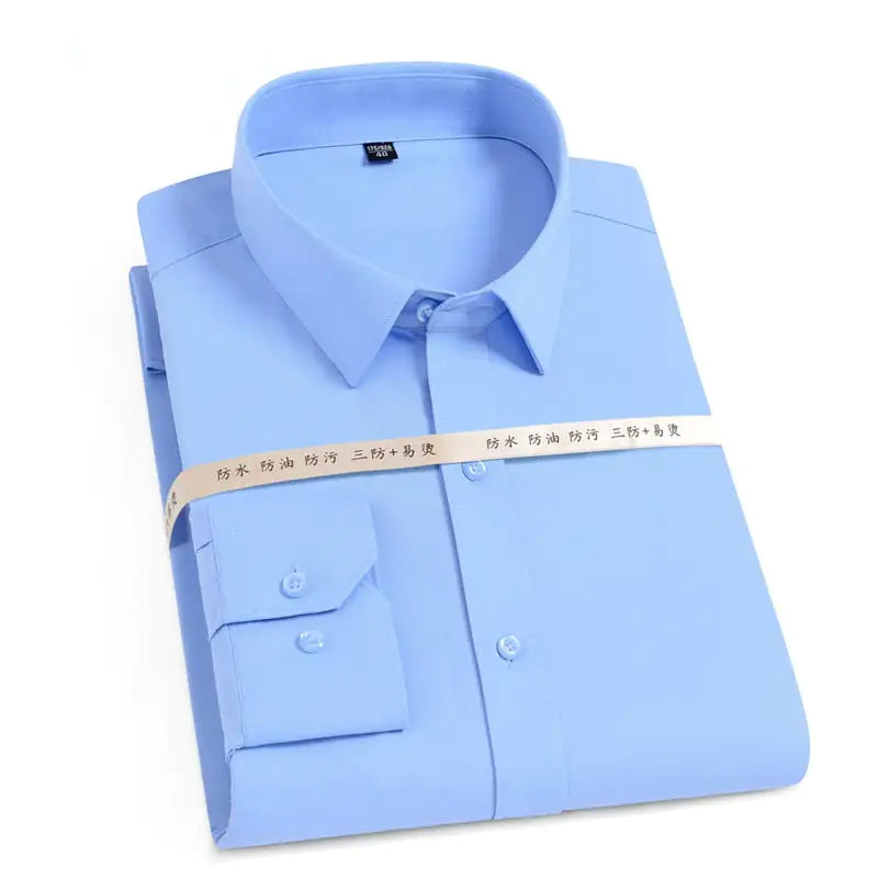 Oil Stain Proof Waterproof Hydrophobic Men Short Sleeve Business White Shirt Rieworkes