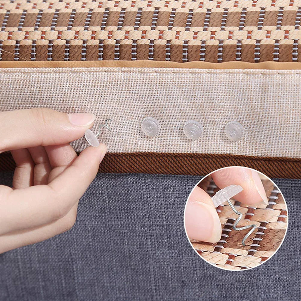 50 Pcs Upholstery Tacks Headliner Pins Clear Heads Twist Bed Fabric Sofa Chair Mimarta