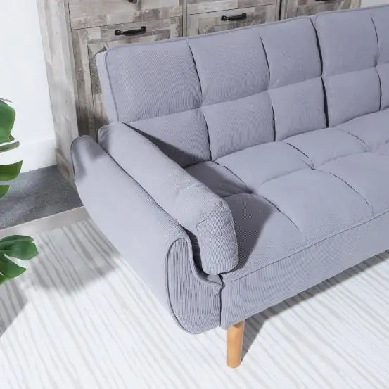 2064 Corduroy Sofa  Sofa Bed-Smoke Gray Mimarta