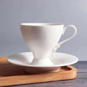 European Bone China Coffee Cup and Saucer Set Mimarta