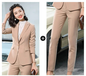 Women's Stylish Suit Set for Work - Korean Fashion Mimarta