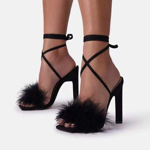 Feather Women High Heels Rieworkes