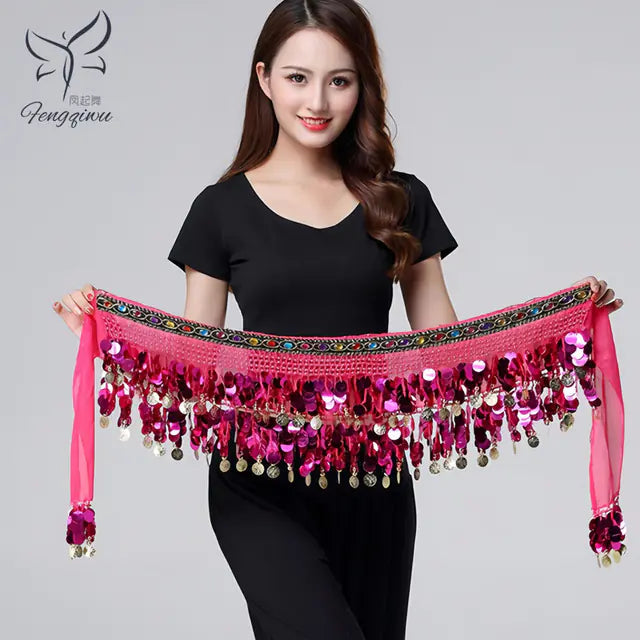 Belly Dance Waist Chain for Beginners with Sequins Mimarta