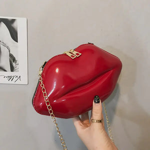 Mini Bags for Women 2023 New Fashion All-match Women's Shoulder Bag PU Solid Color Zipper Crossbody Patent Leather Lip Chain Bag Rieworkes